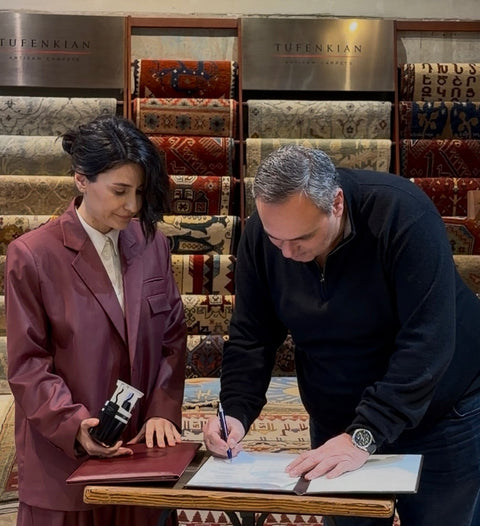 Milestone moment for Arm.wool and Tufenkian Carpets